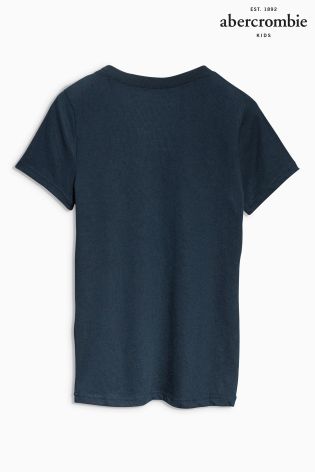 Navy Abercrombie & Fitch Short Sleeve Tee